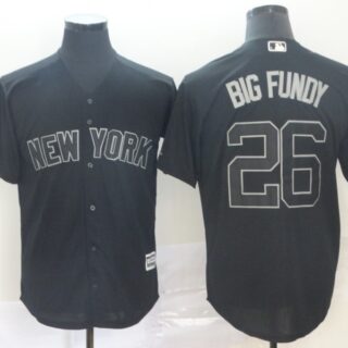 Yankees 26 DJ LeMahieu Big Fundy Black 2019 Players' Weekend Player Jersey