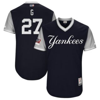 Yankees 27 Giancarlo Stanton G Navy 2018 Players' Weekend Authentic Team Jersey