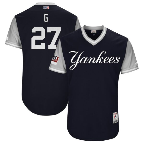Yankees 27 Giancarlo Stanton G Navy 2018 Players' Weekend Authentic Team Jersey