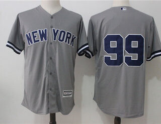Yankees 99 Aaron Judge Gray Cool Base Jersey
