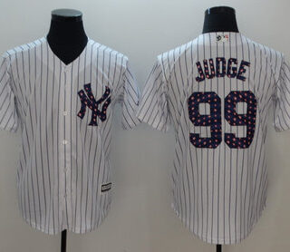 Yankees 99 Aaron Judge White 2018 Stars & Stripes Cool Base Jersey