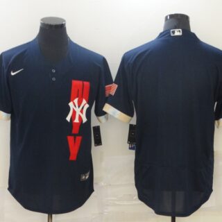 Yankees Blank Navy Nike 2021 MLB All-Star Flexbase Jersey