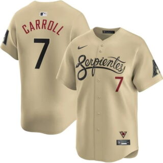 Youth #7 Corbin Carroll Sand Arizona Diamondbacks City Connect Limited Player Jersey