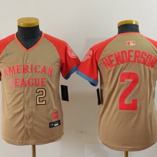 Youth American League #2 Gunnar Henderson Cream 2024 All-Star Limited Stitched Jerseys