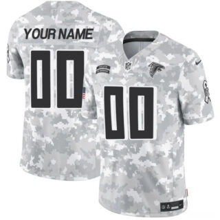 Youth Atlanta Falcons Active Player Custom 2024 F.U.S.E Arctic Camo Salute To Service Limited Stitched Football Jersey