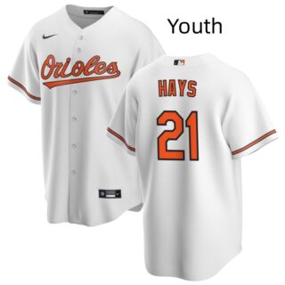 Youth Baltimore Orioles #21 Austin Hays White Stitched Jersey