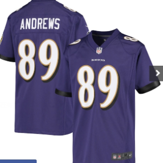 Youth Baltimore Ravens Mark Andrews #89 Purple Jersey