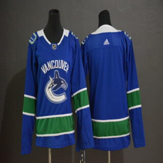 Youth Canucks Blank Blue Youth Adidas Jersey