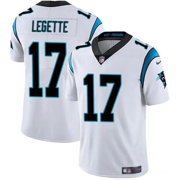 Youth Carolina Panthers #17 Xavier Legette White Vapor Limited Stitched Football Jersey