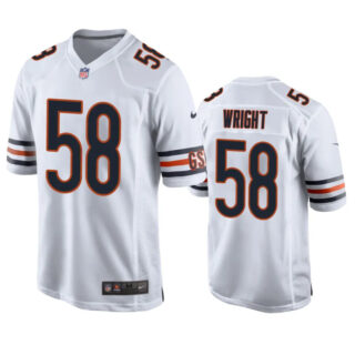 Youth Chicago Bears #58 Darnell Wright White 2023 Draft Stitched Football Game Jersey