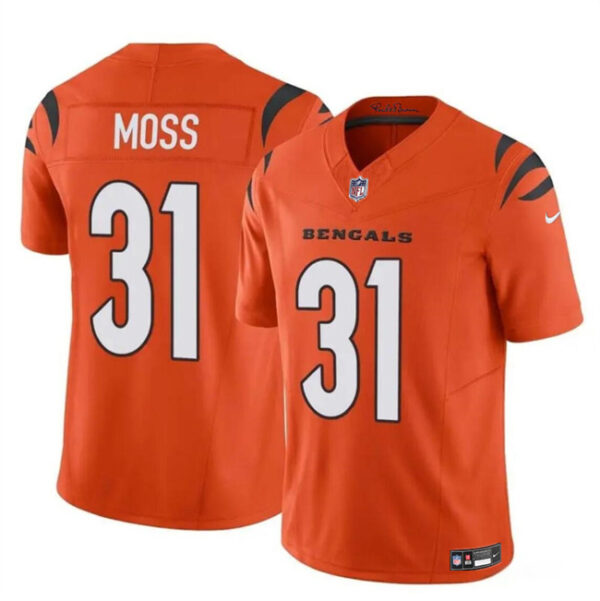 Youth Cincinnati Bengals #31 Zack Moss Orange 2024 F.U.S.E. Vapor Untouchable Limited Jersey