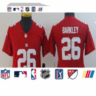 Youth Giants 26 Saquon Barkley Red Youth Inverted Legend Limited Jersey