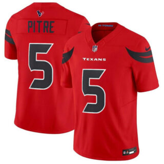 Youth Houston Texans #5 Jalen Pitre Red 2024 Alternate F.U.S.E Vapor Stitched Football Jersey