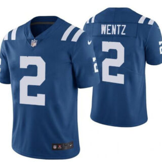 Youth Indianapolis Colts #2 Carson Wentz Blue Vapor Untouchable Limited Stitched Football Jersey