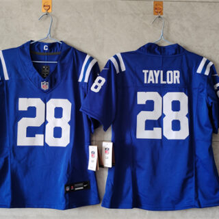 Youth Indianapolis Colts #28 Jonathan Taylor Blue 2024 F.U.S.E. Vapor Untouchable Limited Stitched Football Jersey