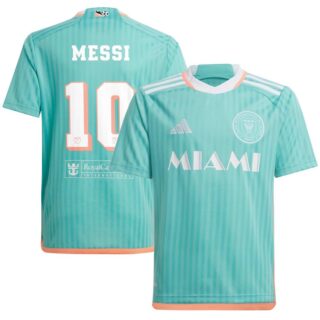 Inter Miami CF #10 Lionel Messi Aqua 2024 Archive Jersey