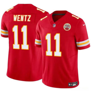 Youth Kansas City Chiefs #11 Carson Wentz Red 2023 F.U.S.E Vapor Untouchable Limited Stitched Football Jersey