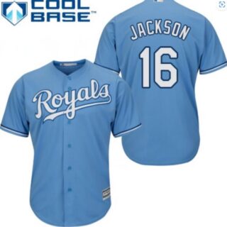 Youth Kansas City Royals Bo Jackson #16 Blue Cool Base Jersey