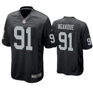 Youth Las Vegas Raiders #91 Yannick Ngakoue Black Jersey
