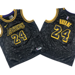 Youth Los Angeles Lakers #24 Kobe Bryant Black Stitched Basketball Jersey