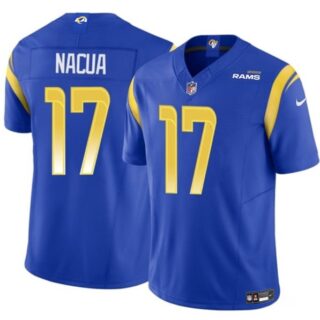 Youth Los Angeles Rams #17 Puka Nacua Blue 2023 F.U.S.E Vapor Untouchable Limited Stitched Jersey