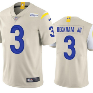 Youth Los Angeles Rams #3 Odell Beckham Jr. Bone Vapor Untouchable Limited Stitched Jersey