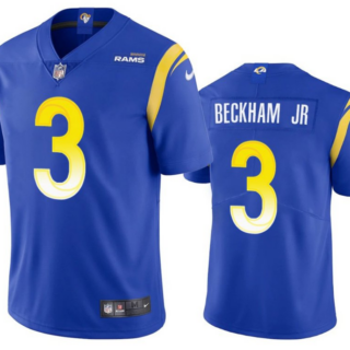 Youth Los Angeles Rams #3 Odell Beckham Jr. Royal Vapor Untouchable Limited Stitched Jersey
