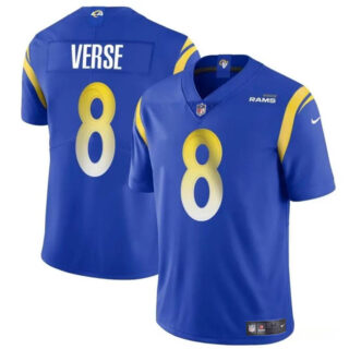 Youth Los Angeles Rams #8 Jared Verse Blue 2024 Draft Vapor Untouchable Stitched Football Jersey