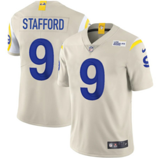 Youth Los Angeles Rams #9 Matthew Stafford Bone Vapor Untouchable Limited Stitched Jersey