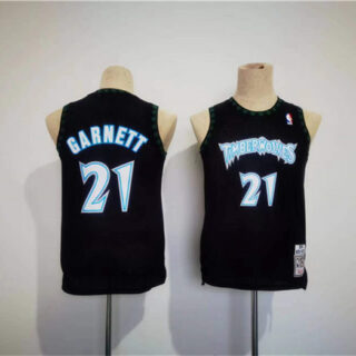 Youth Minnesota Timberwolves #21 Kevin Garnett Stitched Jersey