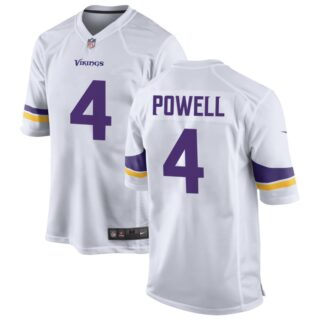 Youth Minnesota Vikings #4 Brandon Powell White Vapor Untouchable Stitched Jersey