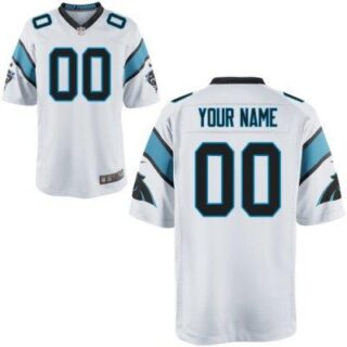 Youth NEW Carolina Panthers Customized Game White Jerseys