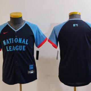 Youth National League Navy 2024 All-Star Limited Stitched Jersey