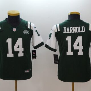 Youth Nike Jets 14 Sam Darnold Green Youth Vapor Untouchable Player Limited Jersey