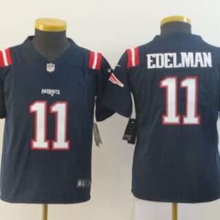 Youth Nike Patriots 11 Julian Edelman Navy Youth Color Rush Limited Jersey