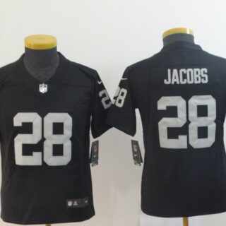 Youth Nike Raiders 28 Josh Jacobs Black Youth Vapor Untouchable Limited Jersey