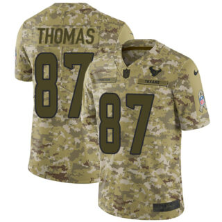 Youth Nike Texans #87 Demaryius Thomas Camo Youth Stitched NFL Limited 2018 Salute to Service Jersey