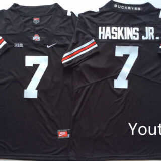 Youth Ohio State Buckeyes 7 Dwayne Haskins Jr. Black Youth College Football Jersey