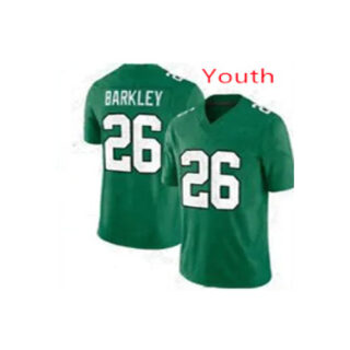 Youth Philadelphia Eagles #26 SAQUON BARKLEY Green Limited Stitched Football Jersey