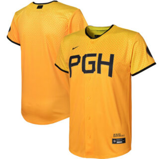 Youth Pittsburgh Pirates Blank Gold 2023 City Connect Stitched Jersey
