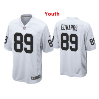 Youth Raiders #89 Bryan Edwards Limited White Jersey
