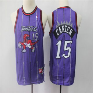 Youth Raptors 15 Vince Carter Purple Youth Swingman Jersey