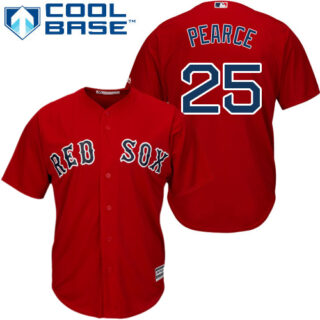 Youth Red Sox #25 Steve Pearce Red Cool Base Stitched Youth MLB Jersey
