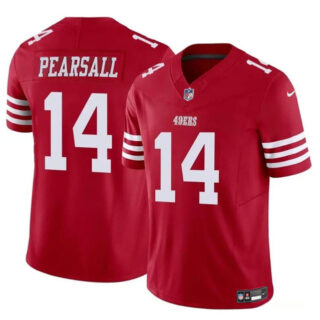 Youth San Francisco 49ers #14 Ricky Pearsall Red 2024 Draft F.U.S.E. Vapor Untouchable Limited Stitched Football Jersey
