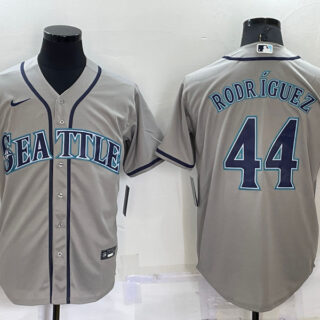 Youth Seattle Mariners #44 Julio Rodriguez Grey Stitched MLB Cool Base Nike Jersey