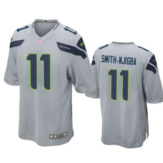 Youth Seattle Seahawks #11 Jaxon Smith-Njigba Grey 2023 Draft Stitched Game Jersey
