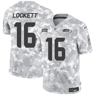 Youth Seattle Seahawks #16 Tyler Lockett 2024 F.U.S.E Arctic Camo Salute To Service Limited Stitched Football Jersey