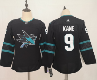 Youth Sharks 9 Evander Kane Black Youth Adidas Jersey