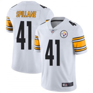 Youth Steelers #41 Robert Spillane White Jerseys
