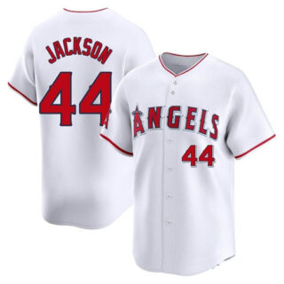 Youth Los Angeles #44 Angels Reggie Jackson White Home Jersey Limited